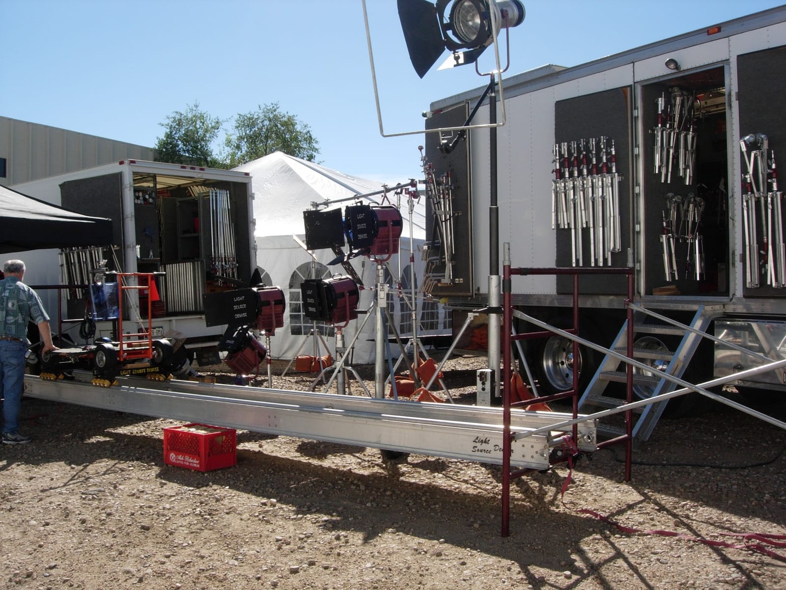 On location lighting — production still 3